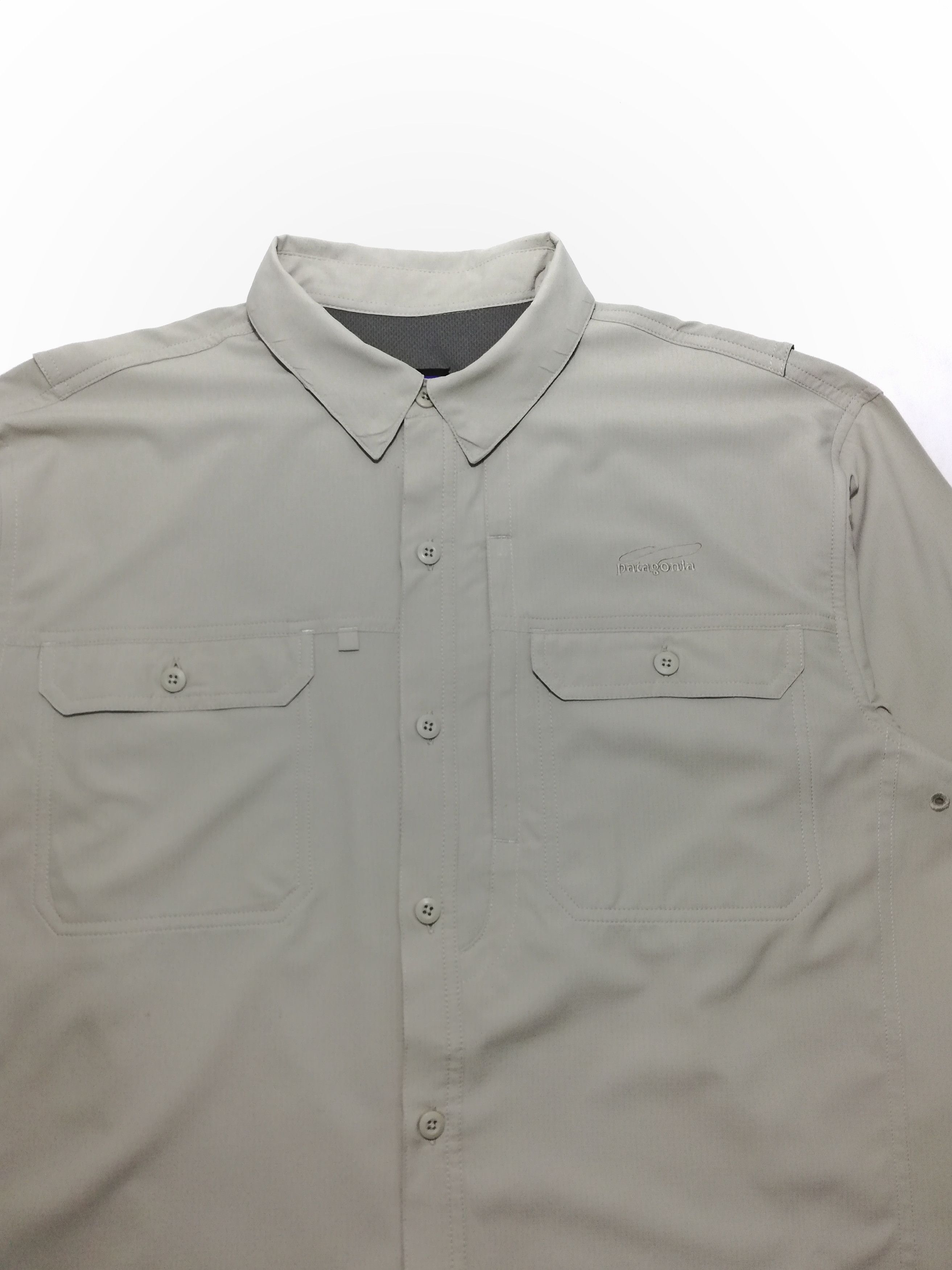 Patagonia × Vintage 🔥PATAGONIA Cream Double Pocket Button Up Plaid Polyester🔥 Size US M / EU 48-50 / 2 - 6 Thumbnail