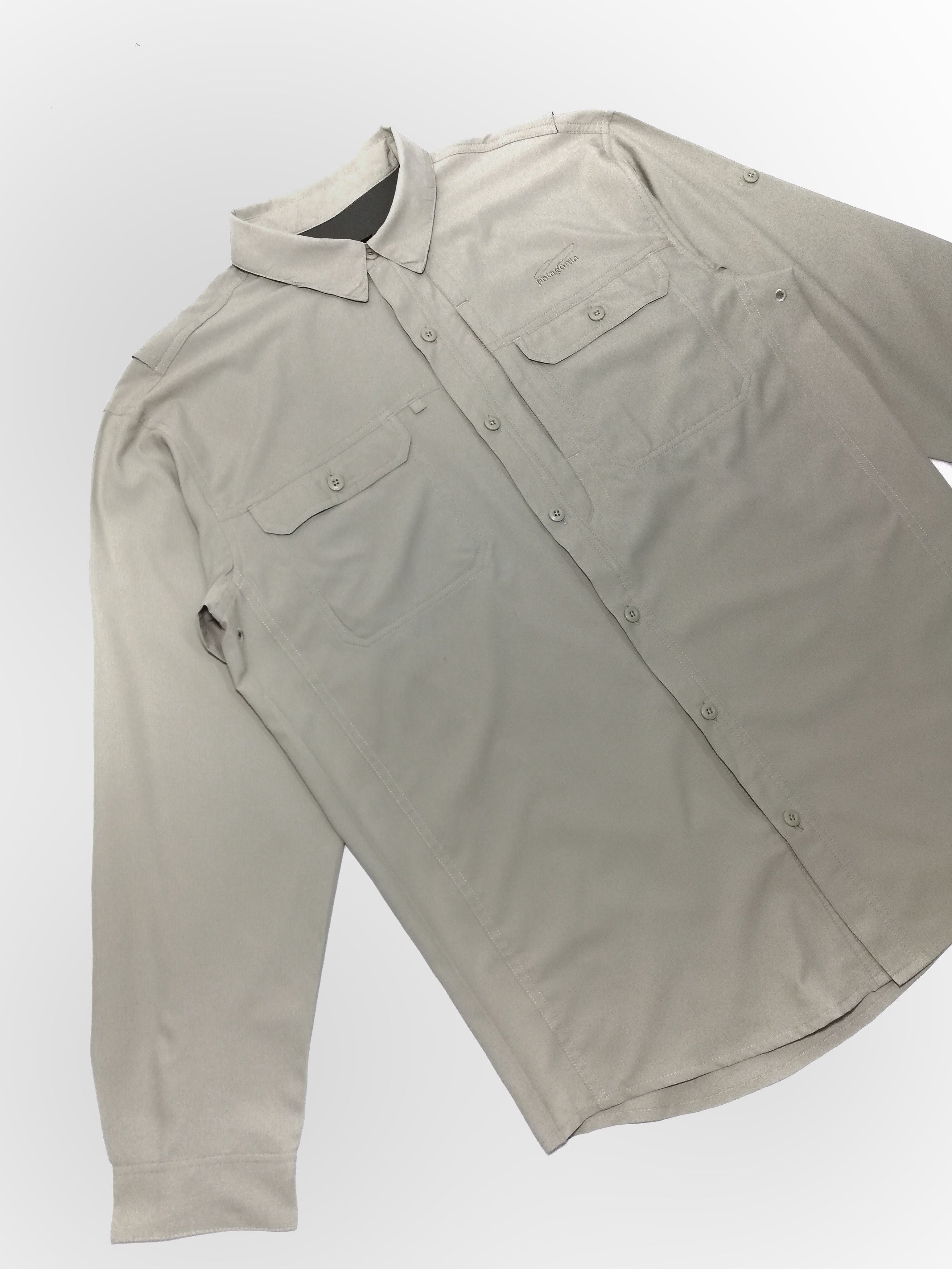 Patagonia × Vintage 🔥PATAGONIA Cream Double Pocket Button Up Plaid Polyester🔥 Size US M / EU 48-50 / 2 - 4 Thumbnail