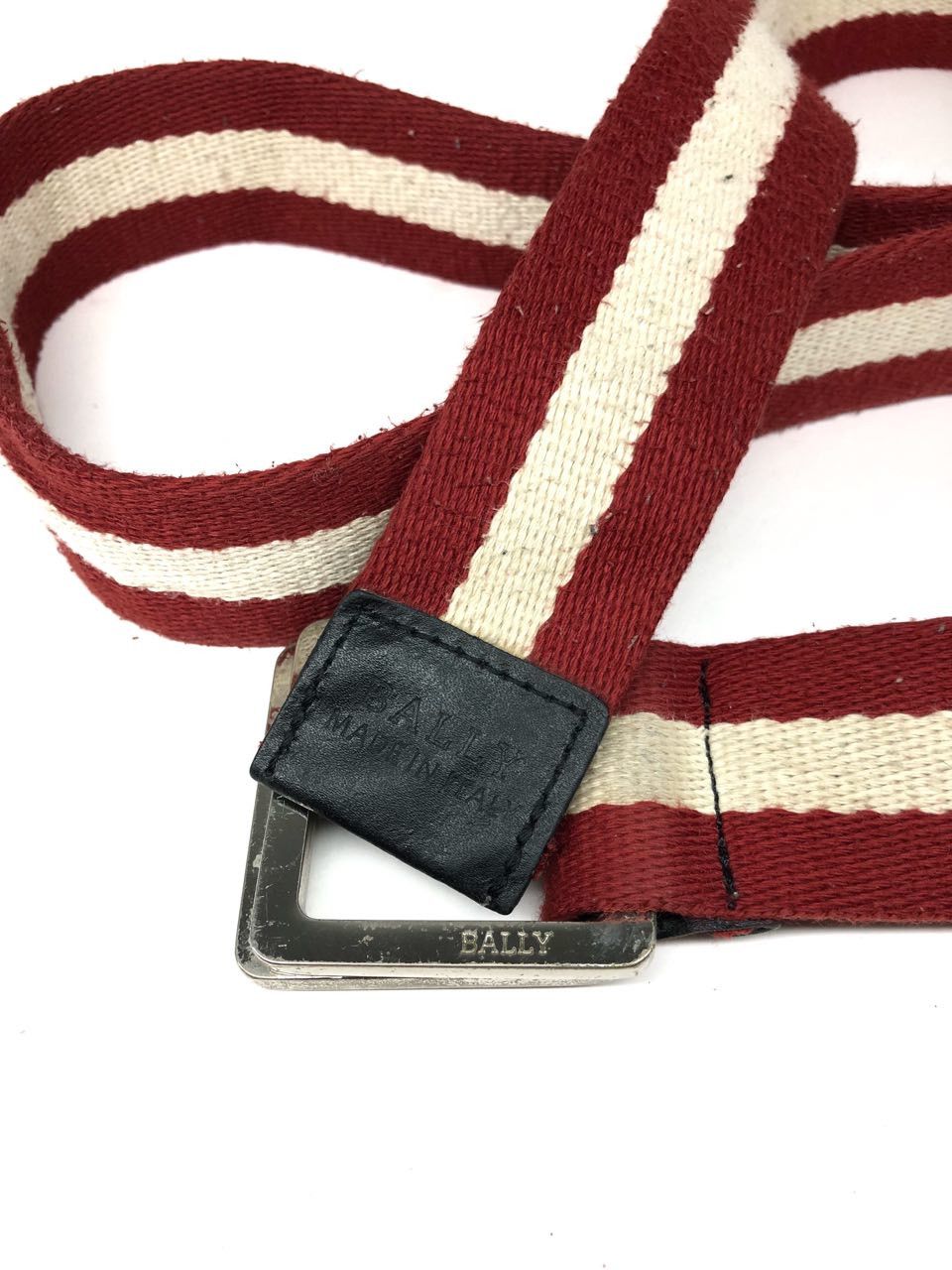 Bally × Other × Vintage [Need Gone Today] Bally Signature 'Stripes' Red&White Size 46 - 4 Thumbnail