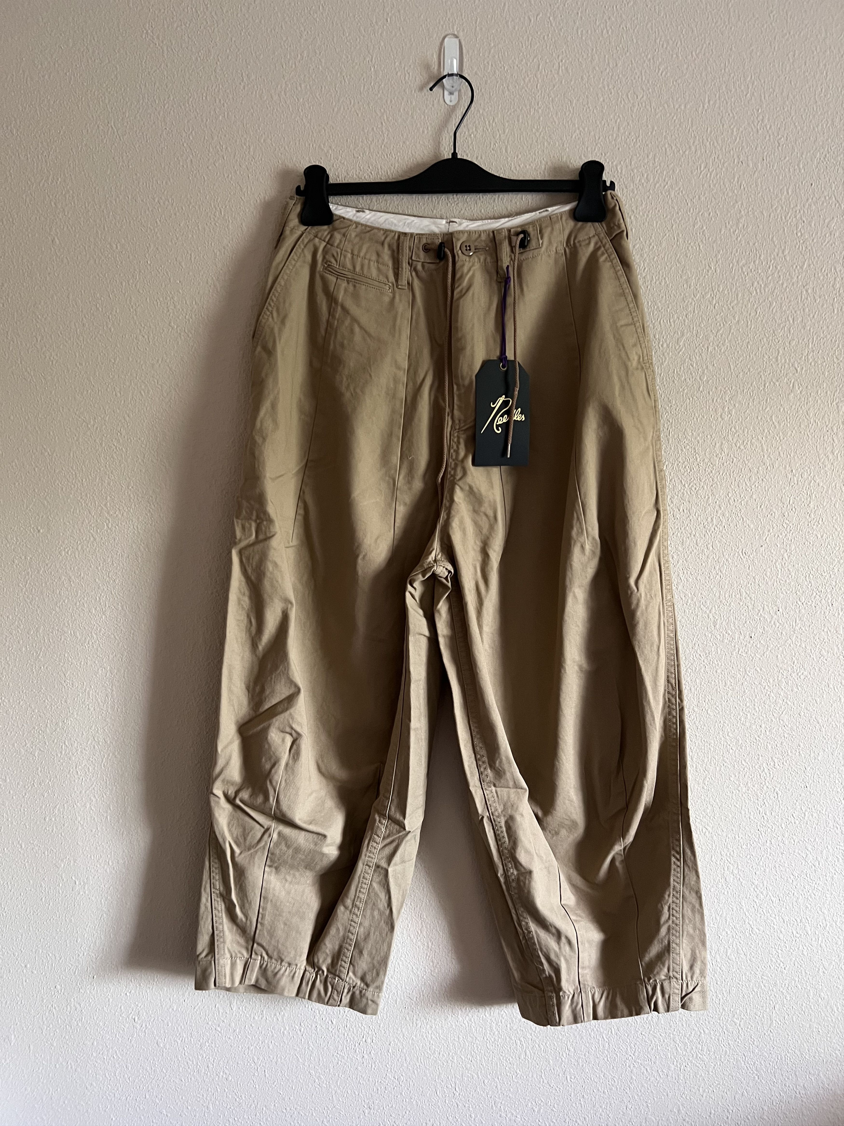 image of Needles Hd Wide Leg Pants In Khaki, Men's (Size 32)