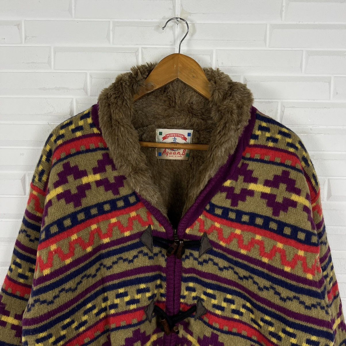 Japanese Brand RARE MINK FUR JACKET PERFECTION AQUAN B NAVAJO AZTEC DESIGN Size US M / EU 48-50 / 2 - 3 Thumbnail