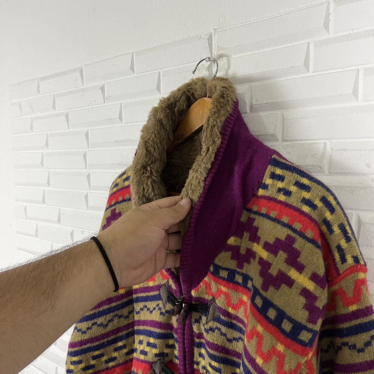 Japanese Brand RARE MINK FUR JACKET PERFECTION AQUAN B NAVAJO AZTEC DESIGN Size US M / EU 48-50 / 2 - 10 Thumbnail