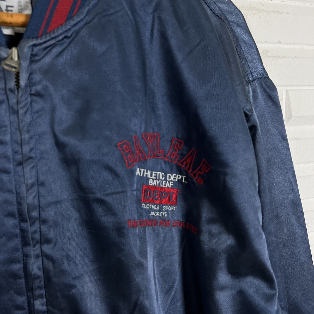 Japanese Brand BAYLEAF ATHLETIC DEPT BIG LOGO EMBROIDERED BOMBER JACKET Size US M / EU 48-50 / 2 - 7 Thumbnail