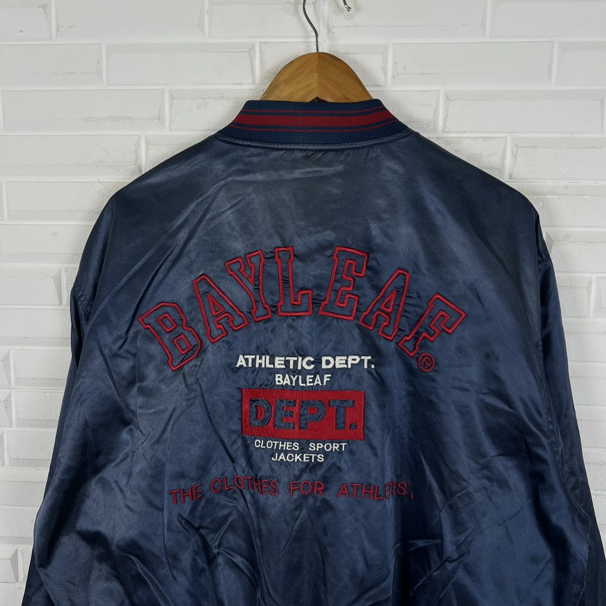 Japanese Brand BAYLEAF ATHLETIC DEPT BIG LOGO EMBROIDERED BOMBER JACKET Size US M / EU 48-50 / 2 - 10 Thumbnail