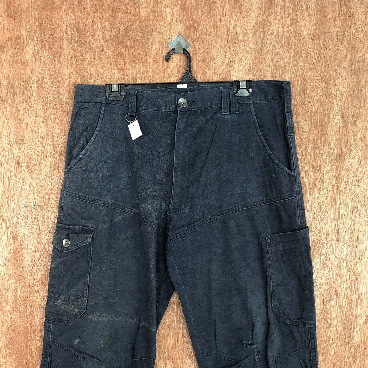 Japanese Brand D Japan Blue Multipocket jogger Cargo Pants #2339 Size US 34 / EU 50 - 2 Thumbnail