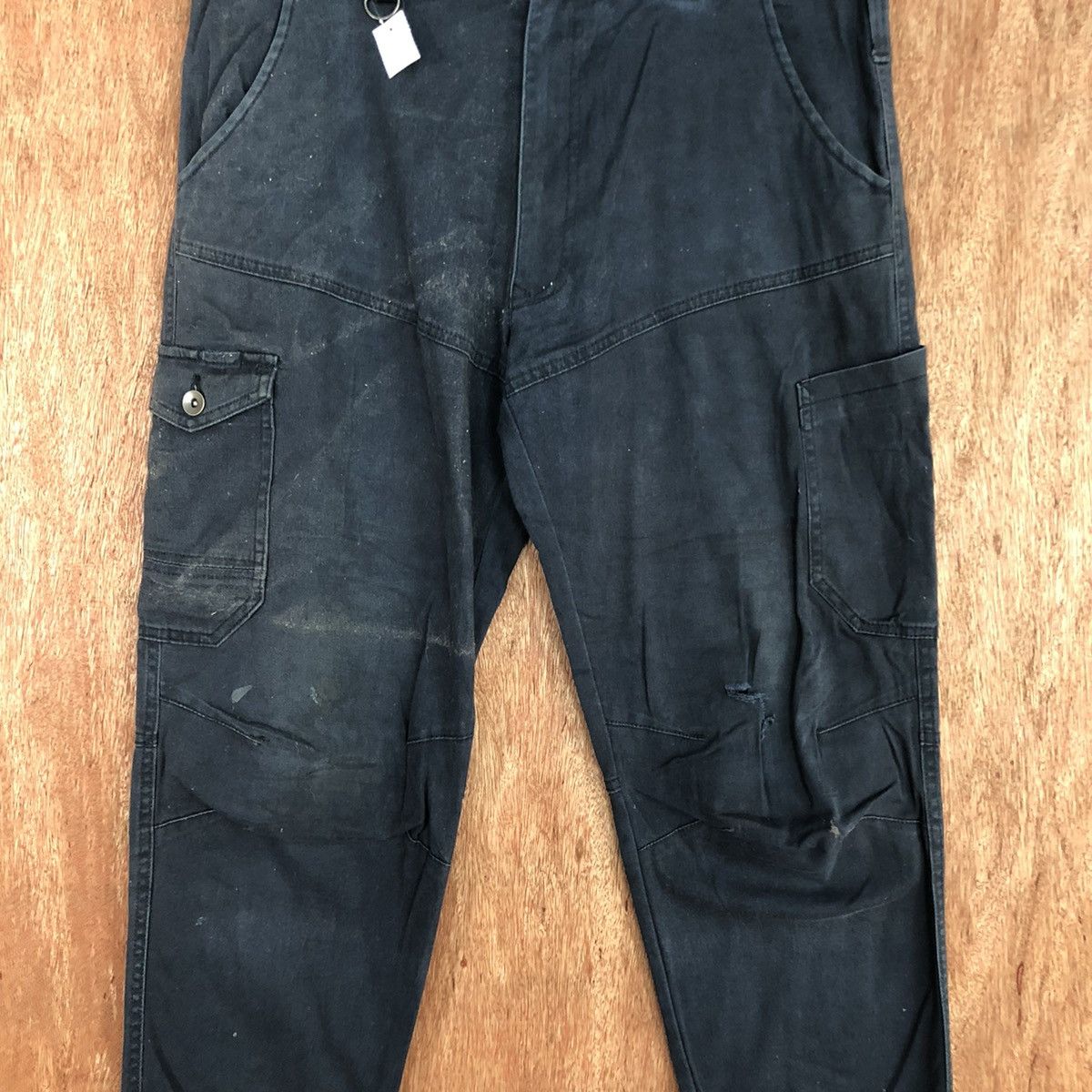 Japanese Brand D Japan Blue Multipocket jogger Cargo Pants #2339 Size US 34 / EU 50 - 4 Thumbnail