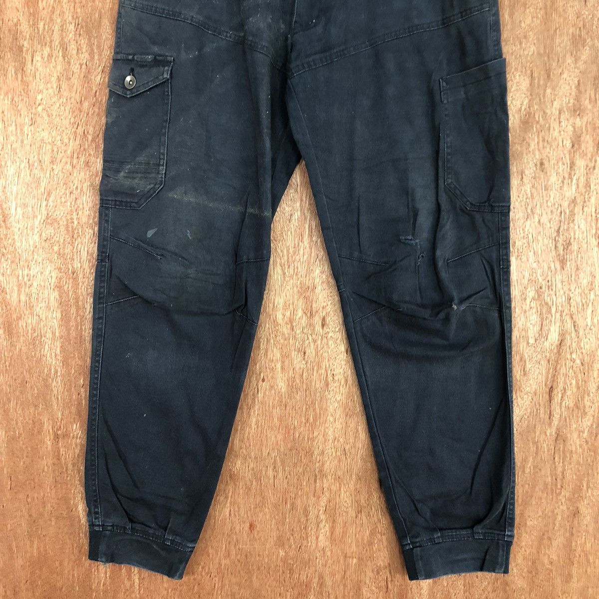 Japanese Brand D Japan Blue Multipocket jogger Cargo Pants #2339 Size US 34 / EU 50 - 3 Thumbnail