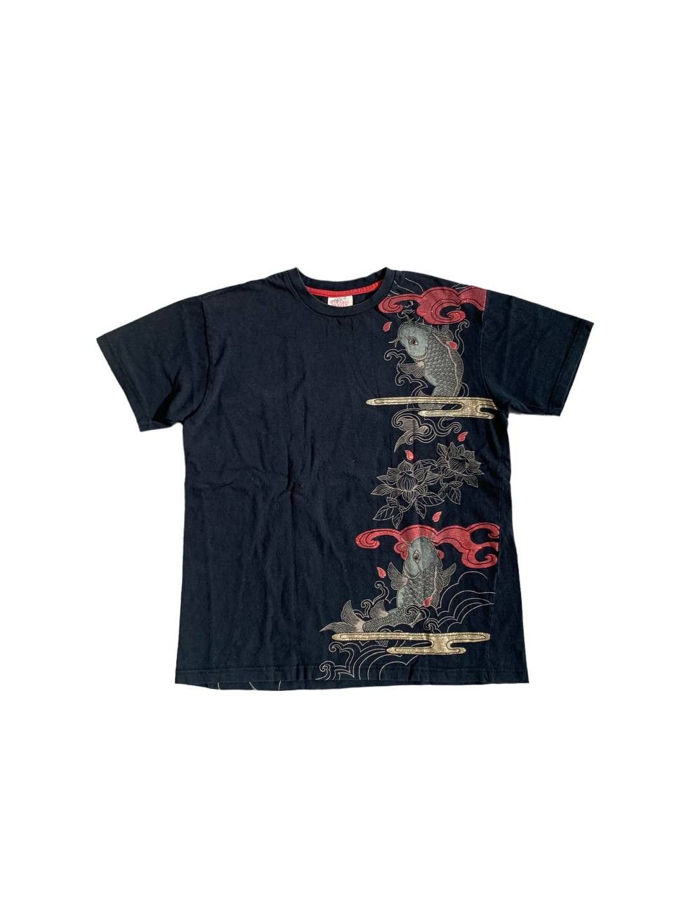 Vintage Vintage Koi Fish Print Motive Tshirt Size US L / EU 52-54 / 3 - 1 Thumbnail