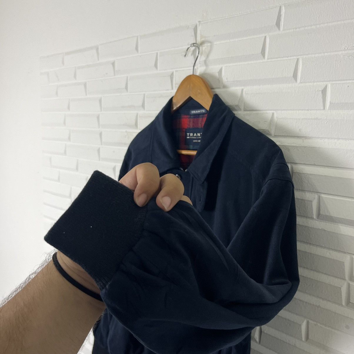 Japanese Brand VINTAGE BOMBER JACKET TRANTS TARTAN DESIGN LINING Size US M / EU 48-50 / 2 - 5 Thumbnail