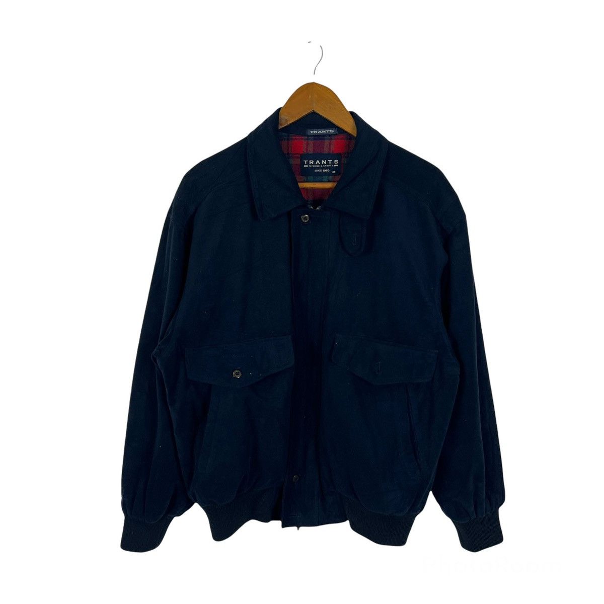 Japanese Brand VINTAGE BOMBER JACKET TRANTS TARTAN DESIGN LINING Size US M / EU 48-50 / 2 - 1 Thumbnail