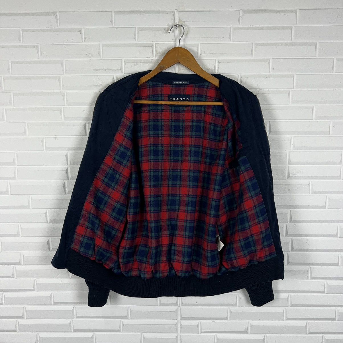 Japanese Brand VINTAGE BOMBER JACKET TRANTS TARTAN DESIGN LINING Size US M / EU 48-50 / 2 - 2 Thumbnail