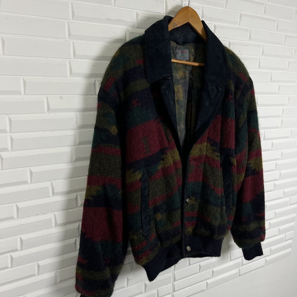 Japanese Brand TRITONE COLOUR DICOLMAN WOOL JACKET Size US L / EU 52-54 / 3 - 4 Thumbnail