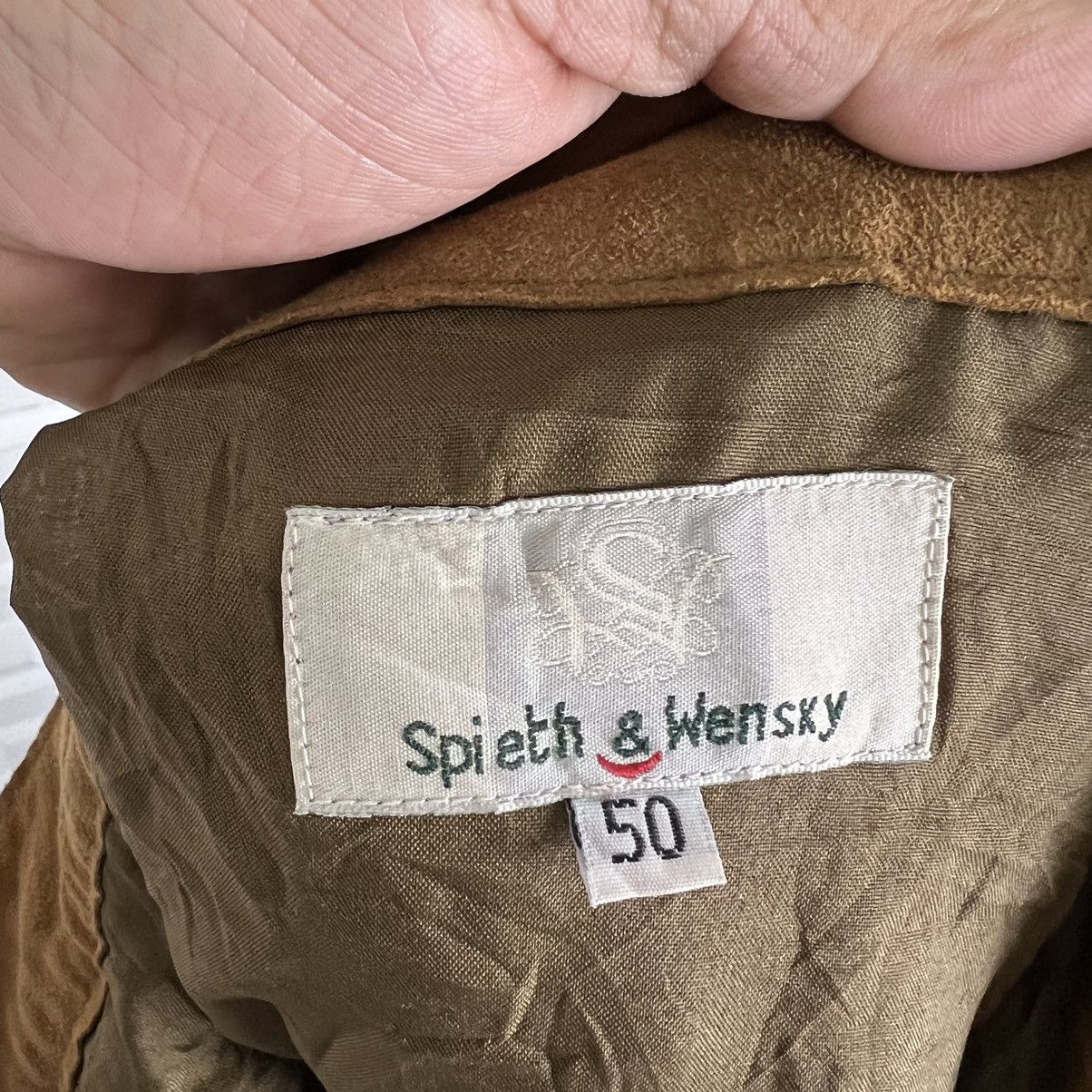 Japanese Brand SOFT LEATHER BIKER JACKET WITH RARE DESIGN SPIETH & WENSKY Size US 35 - 10 Thumbnail