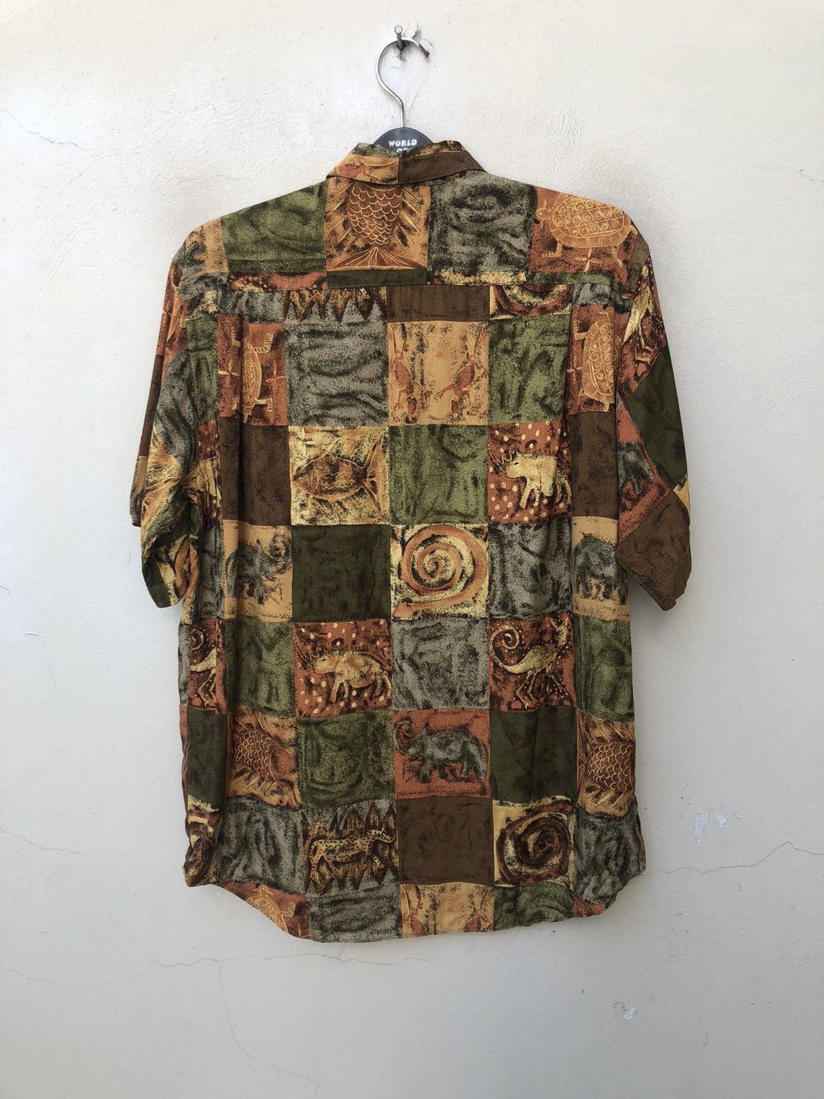 Vintage Henri-luc Chapuis Tessuto Segalini Fossil Rayon Hawaiian Size US M / EU 48-50 / 2 - 10 Thumbnail