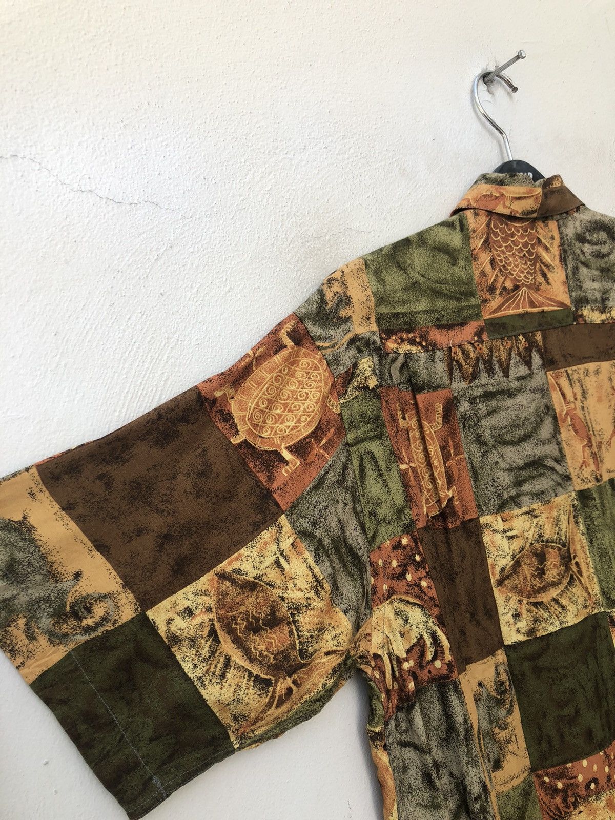Vintage Henri-luc Chapuis Tessuto Segalini Fossil Rayon Hawaiian Size US M / EU 48-50 / 2 - 14 Thumbnail