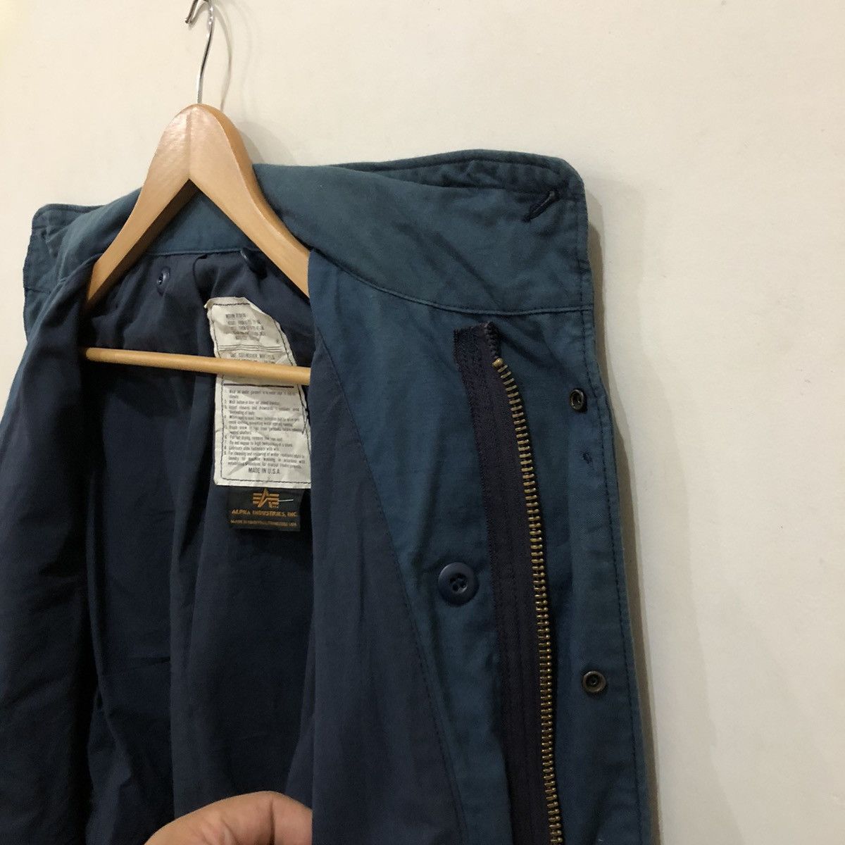 Alpha Industries 🔥VINTAGE INSPECTOR CARGO JACKET ALPHA INDUSTRIES USA Size US M / EU 48-50 / 2 - 15 Thumbnail
