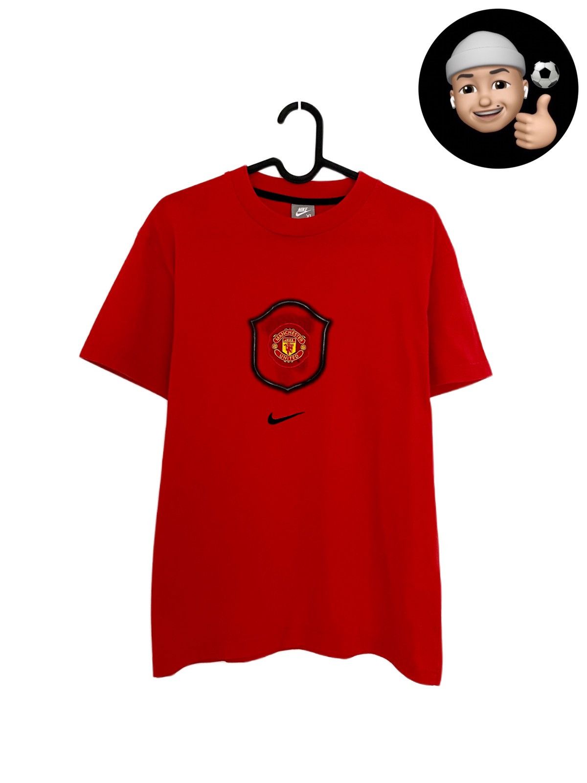 Nike Manchester United Nike Vintage Red T-Shirt Swoosh Size US S / EU 44-46 / 1 - 1 Thumbnail