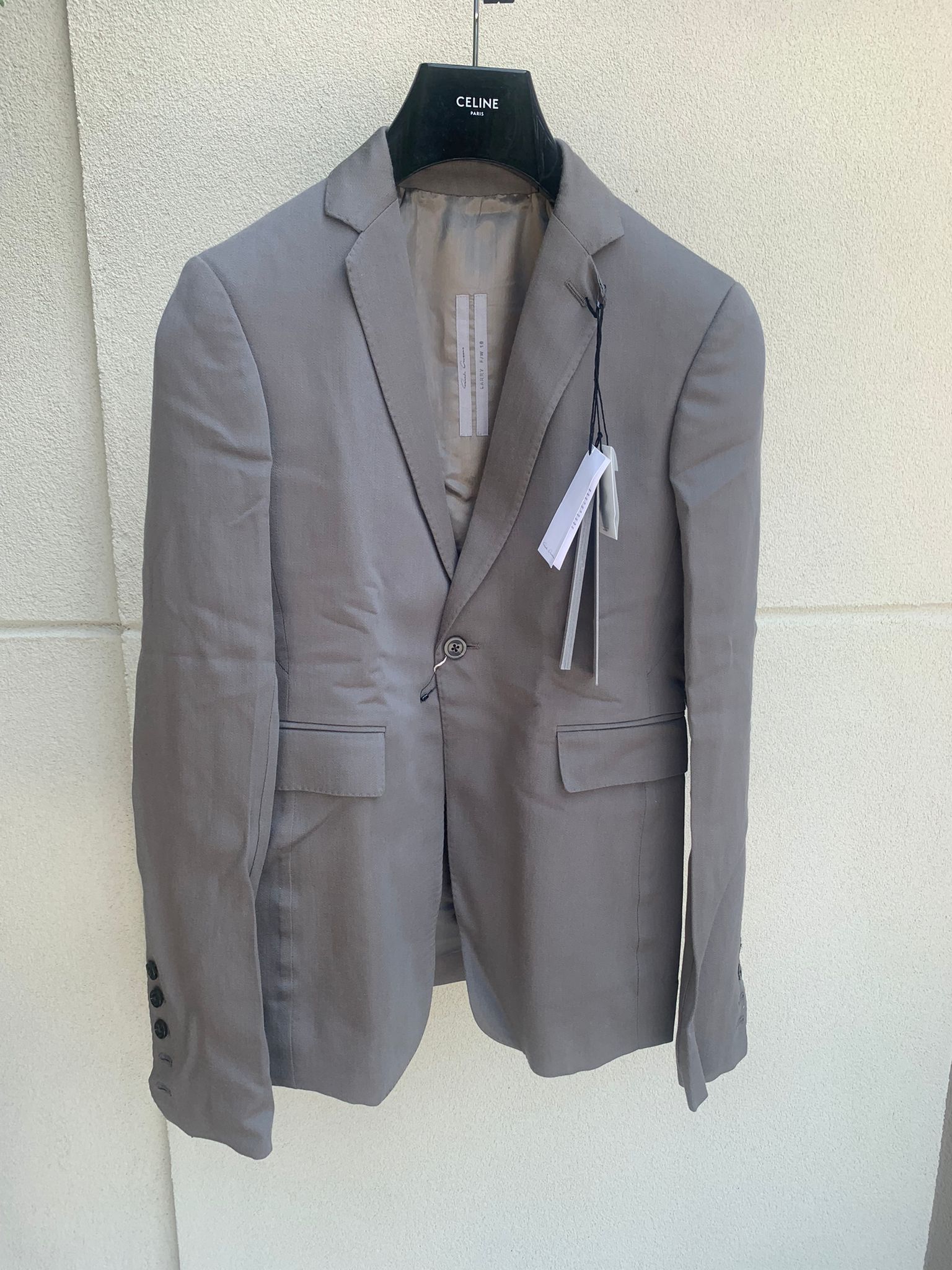 Rick Owens FW19 73CM Blazer in Dust Size US M / EU 48-50 / 2 - 7 Thumbnail