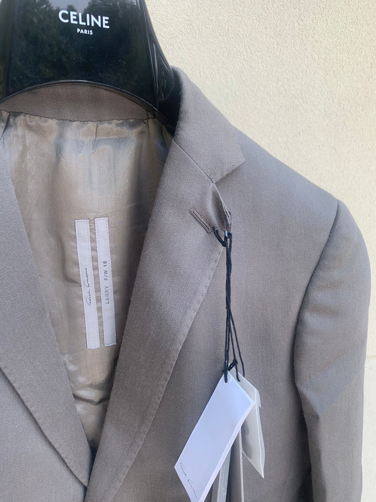 Rick Owens FW19 73CM Blazer in Dust Size US M / EU 48-50 / 2 - 3 Thumbnail