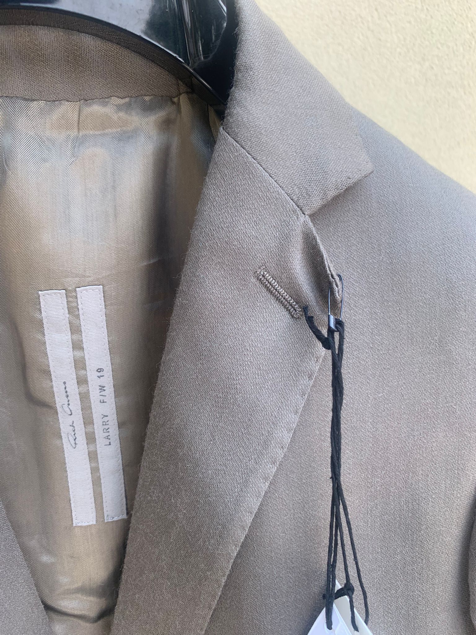 Rick Owens FW19 73CM Blazer in Dust Size US M / EU 48-50 / 2 - 6 Thumbnail