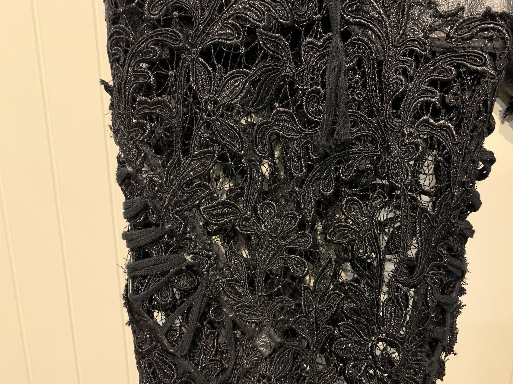 Saint Laurent Paris FW'18 Catwalk Pant Laces & Leather Size 28" / US 6 / IT 42 - 5 Thumbnail