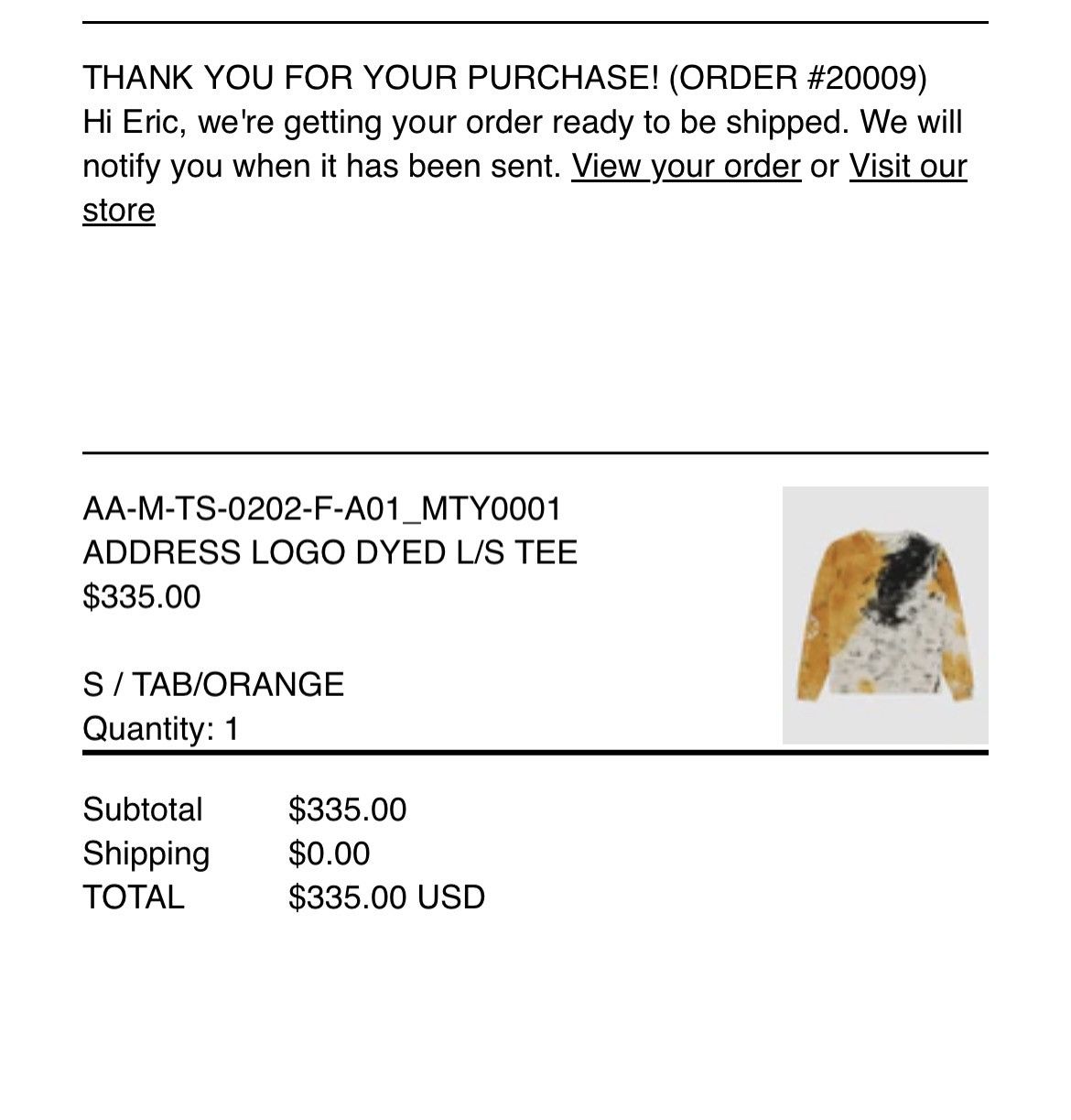 1017 ALYX 9SM Alyx Address Logo Dyed L/S Size US S / EU 44-46 / 1 - 9 Thumbnail