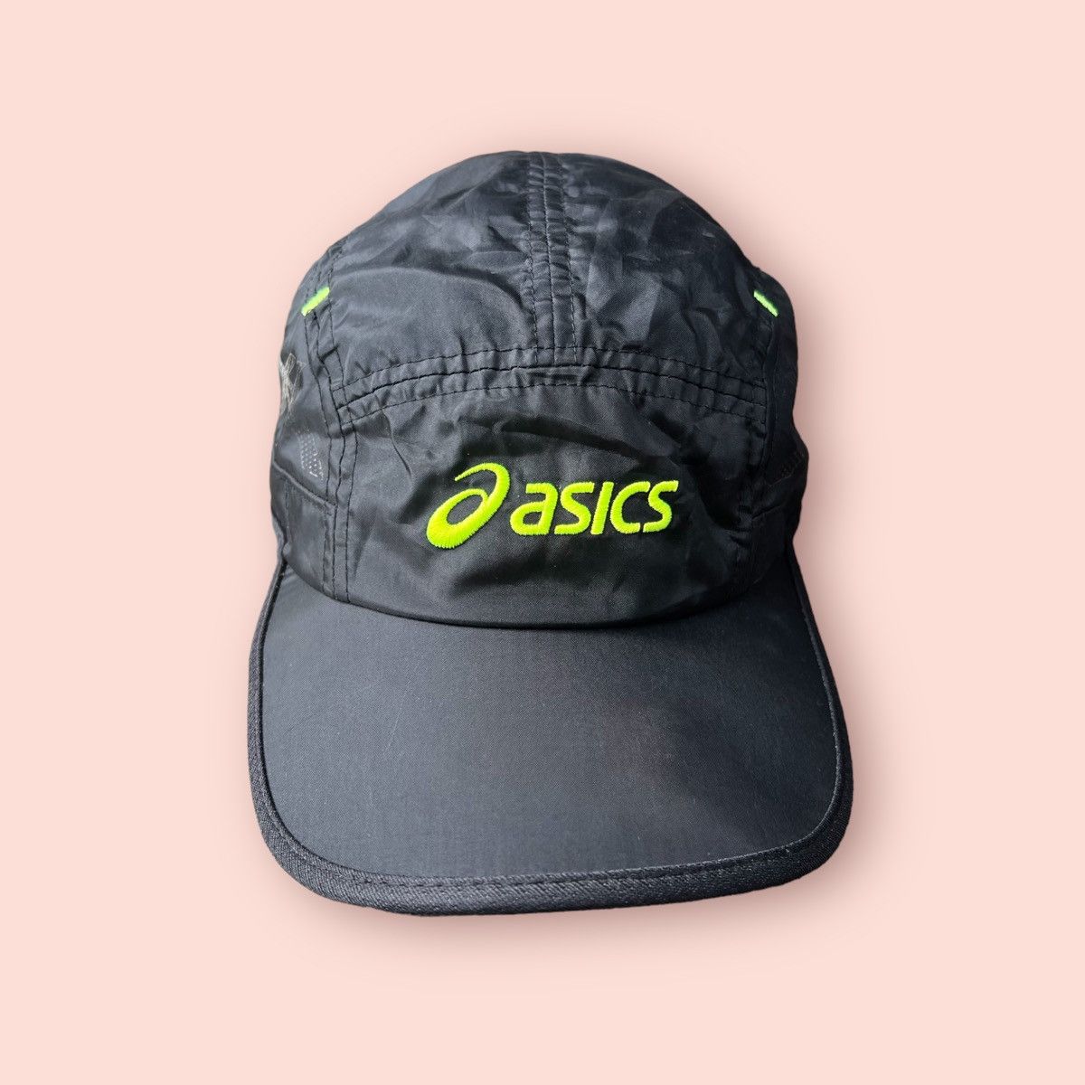 Asics VINTAGE Y2k ASICS 5 PANELS STRAPBACK HAT Size ONE SIZE - 3 Thumbnail