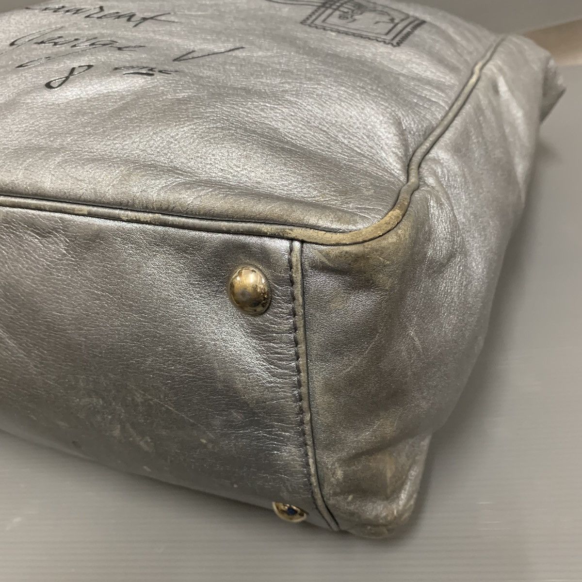 Saint Laurent Paris Yves Saint Laurent Leather Tote Bag Size ONE SIZE - 5 Thumbnail
