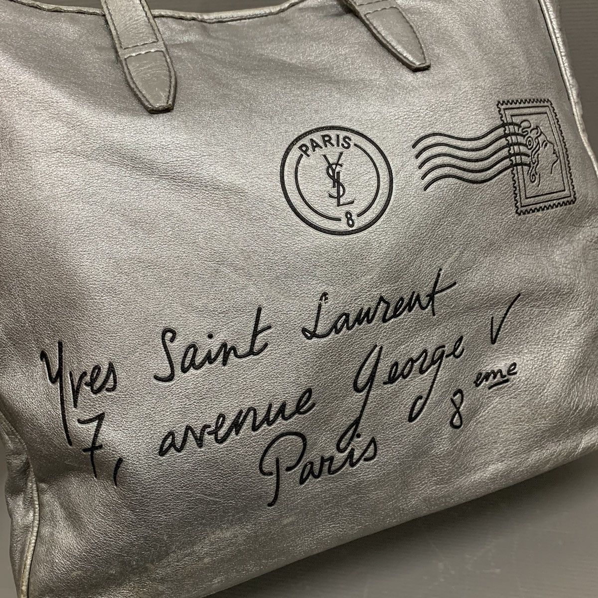 Saint Laurent Paris Yves Saint Laurent Leather Tote Bag Size ONE SIZE - 2 Thumbnail