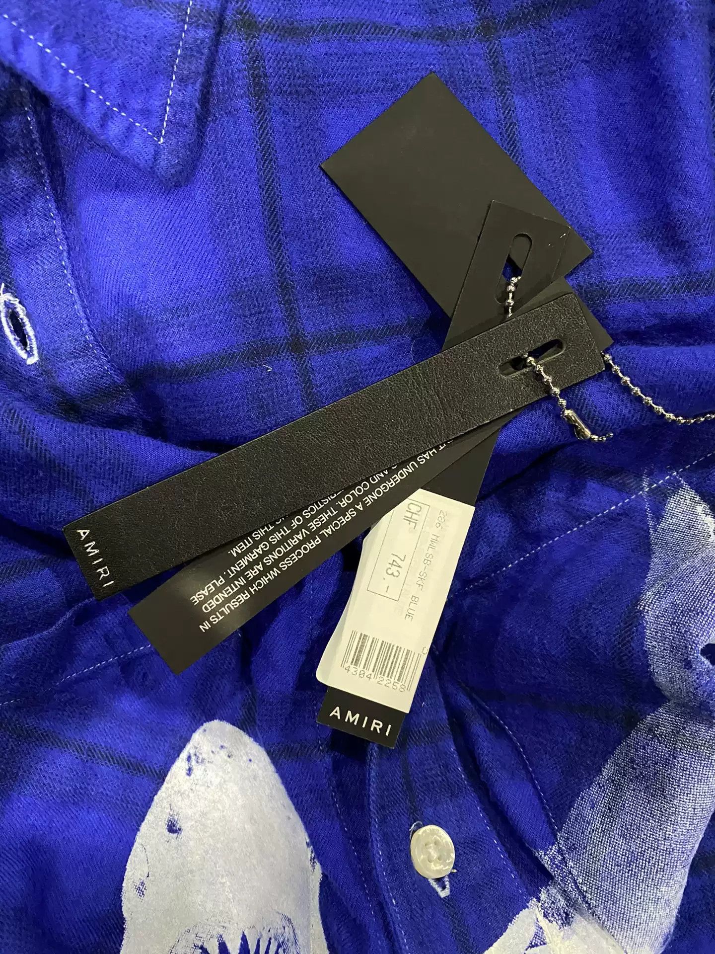 Amiri AMIRI Shark Checked Shirt Size US S / EU 44-46 / 1 - 6 Thumbnail