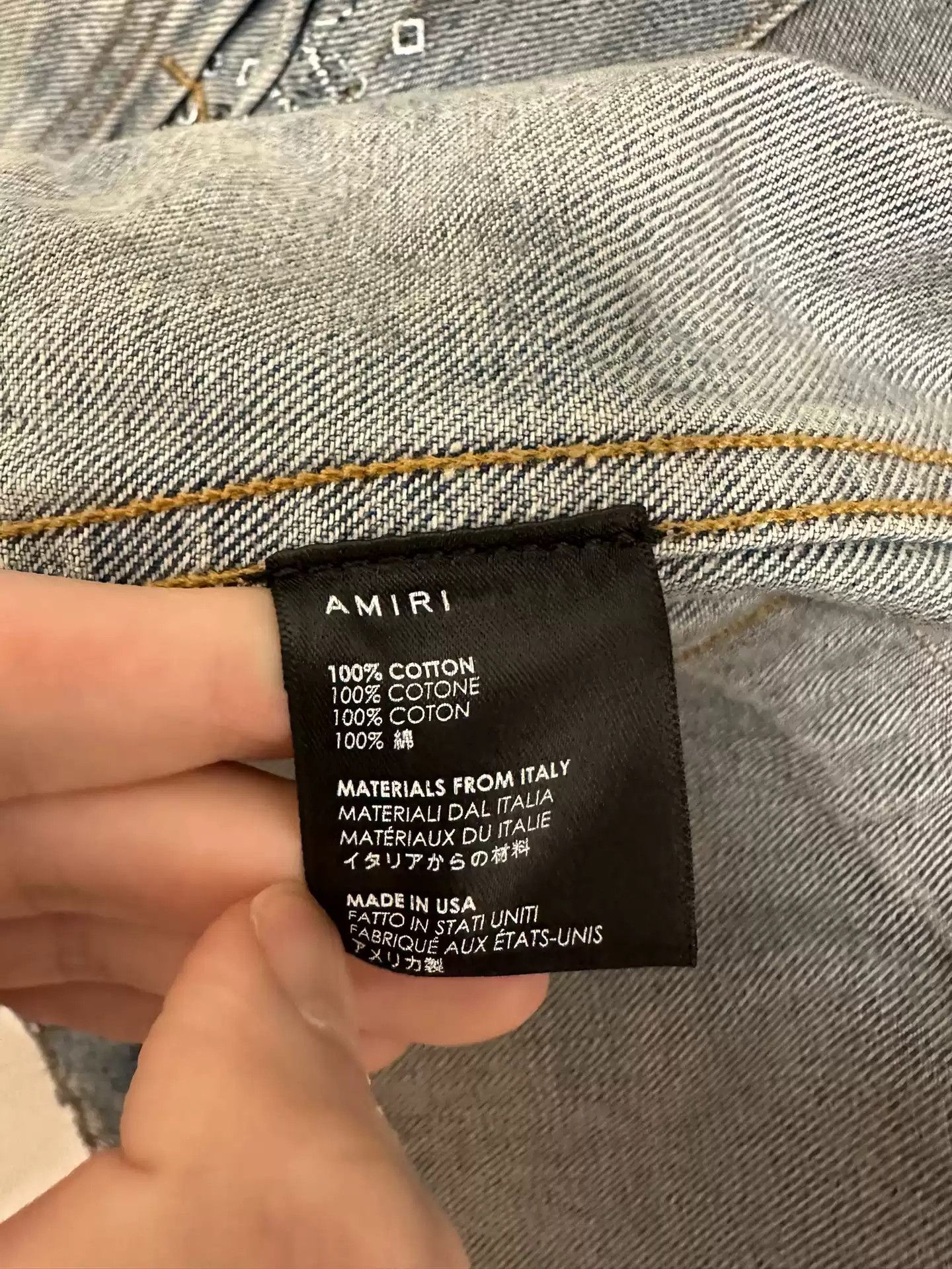 Amiri AMIRI Bandana Destroyed Trucker JKT Size US L / EU 52-54 / 3 - 4 Thumbnail