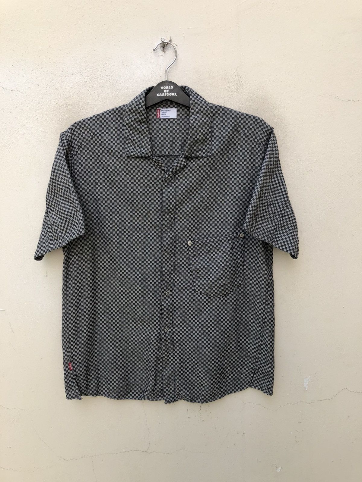 image of Levis x Vintage VTG 2002 Levi’S Engineered Jeans Check Snap Button Shirt, Men's (Size Large)