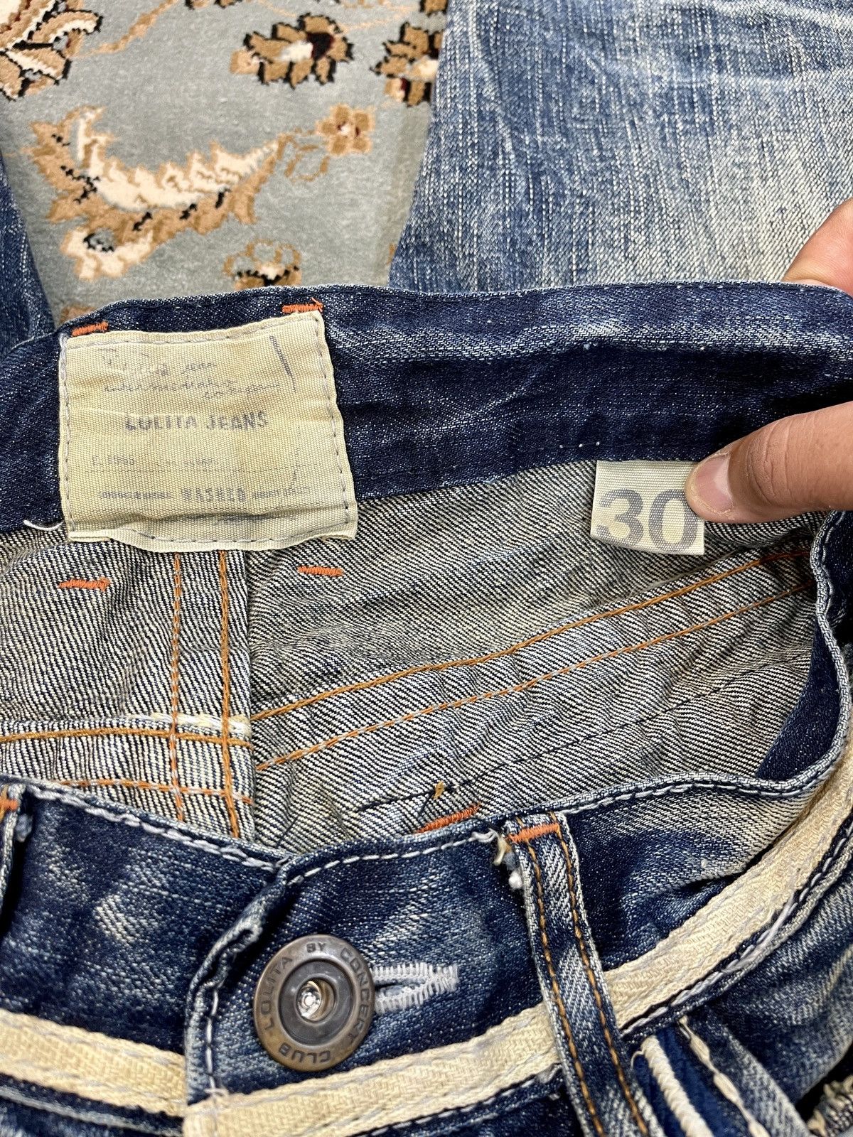 Japanese Brand VINTAGE DESIGNER RARE LOLITA JEANS SIZE 32X32.5 Size US 32 / EU 48 - 15 Thumbnail