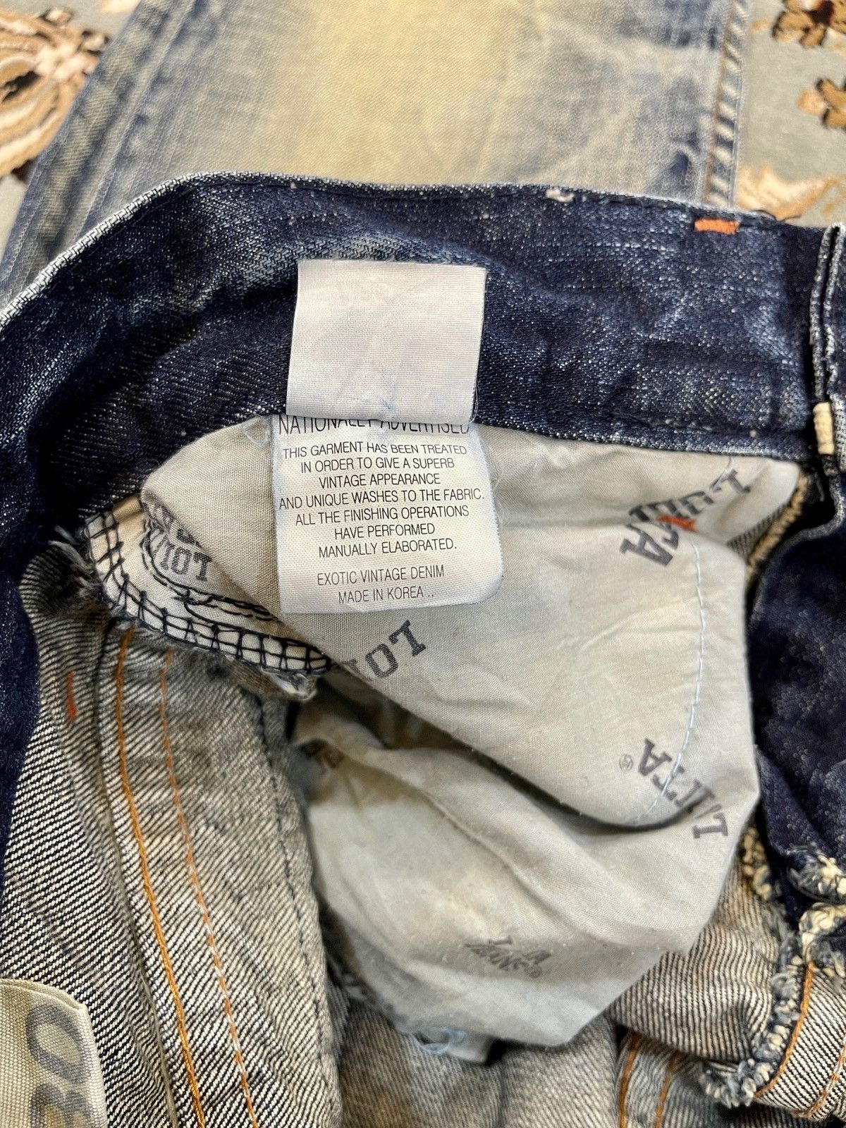 Japanese Brand VINTAGE DESIGNER RARE LOLITA JEANS SIZE 32X32.5 Size US 32 / EU 48 - 17 Thumbnail