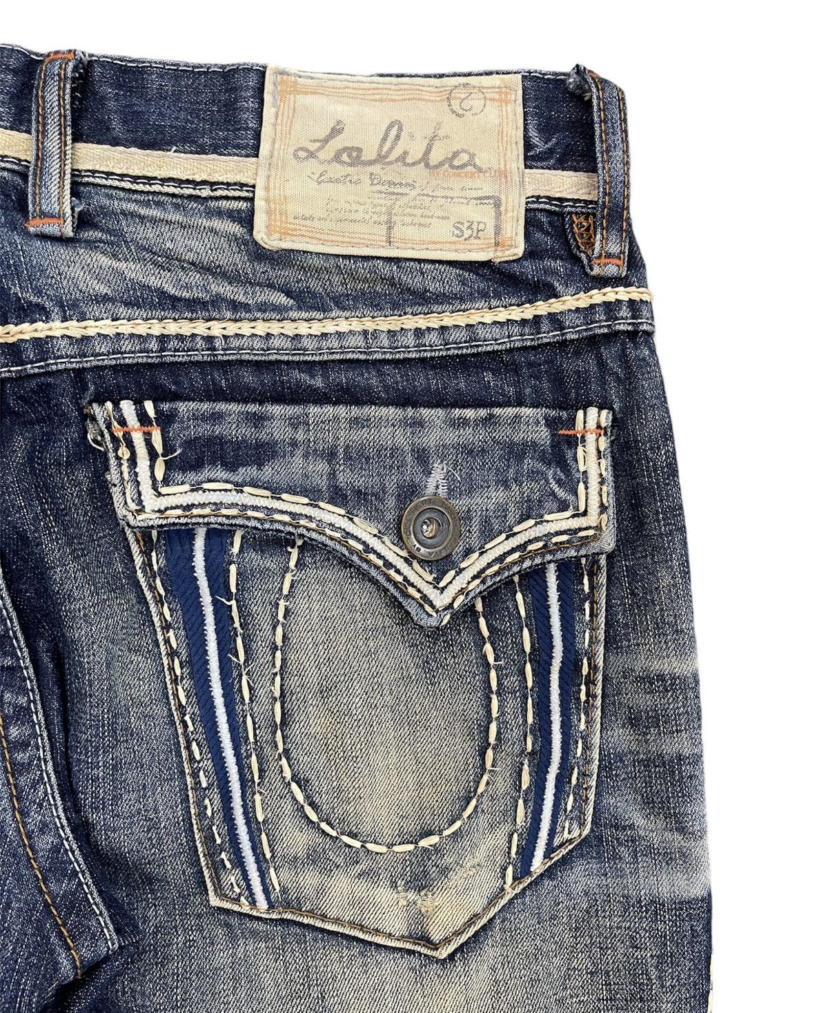 Japanese Brand VINTAGE DESIGNER RARE LOLITA JEANS SIZE 32X32.5 Size US 32 / EU 48 - 14 Thumbnail