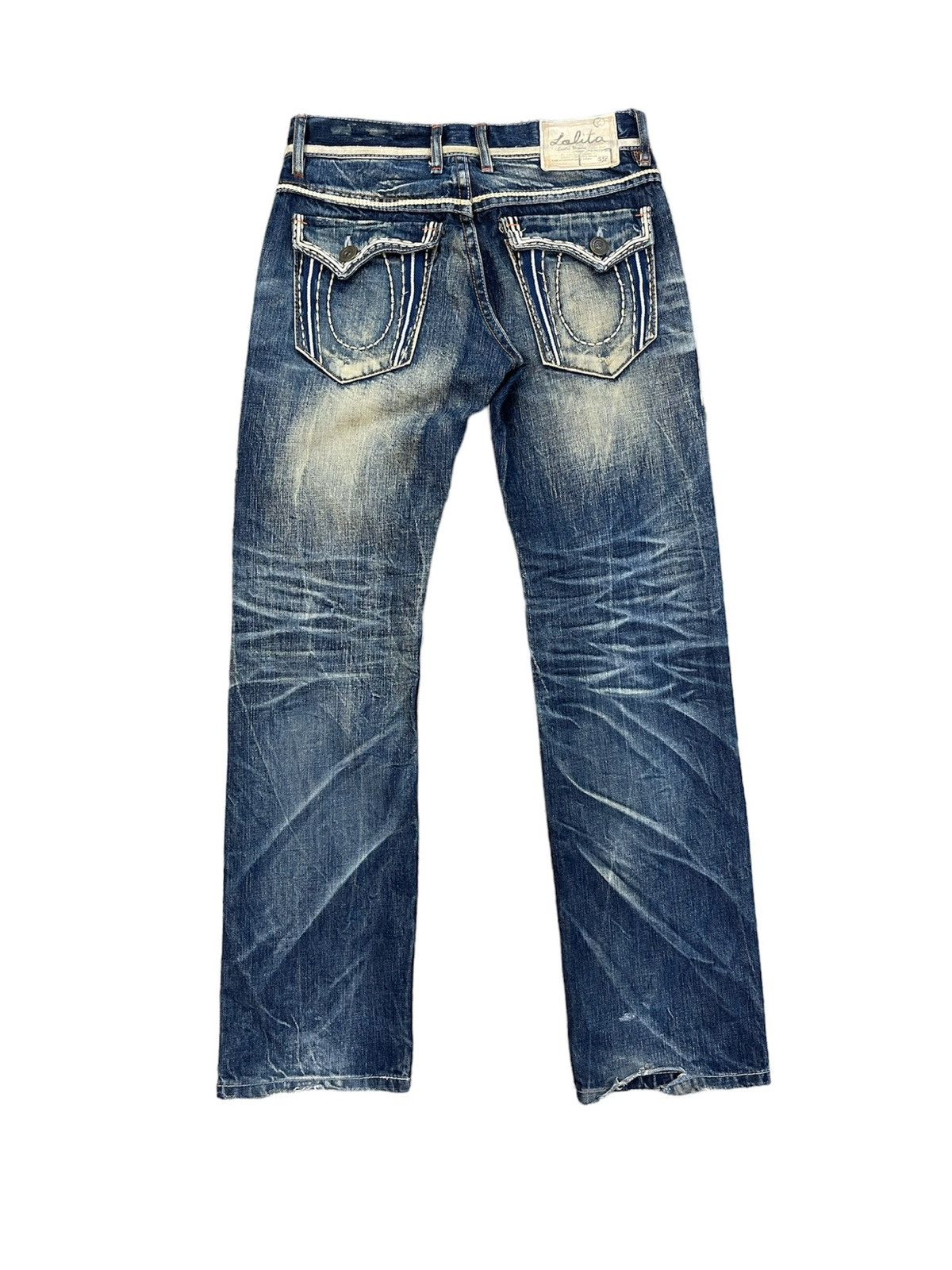 Japanese Brand VINTAGE DESIGNER RARE LOLITA JEANS SIZE 32X32.5 Size US 32 / EU 48 - 10 Thumbnail
