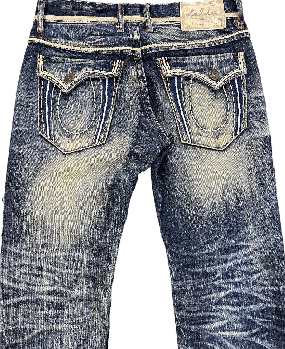 Japanese Brand VINTAGE DESIGNER RARE LOLITA JEANS SIZE 32X32.5 Size US 32 / EU 48 - 11 Thumbnail