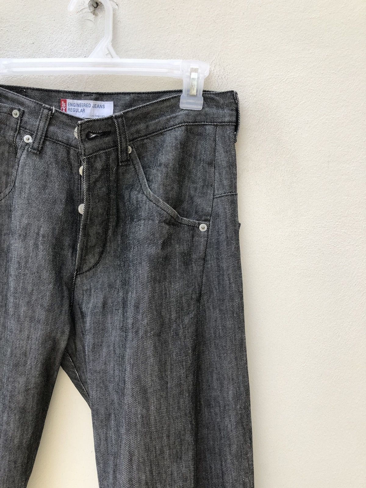 Levi's Vintage 2000 Levi’s Engineered Jeans Grey Regular Denim Size US 30 / EU 46 - 8 Thumbnail