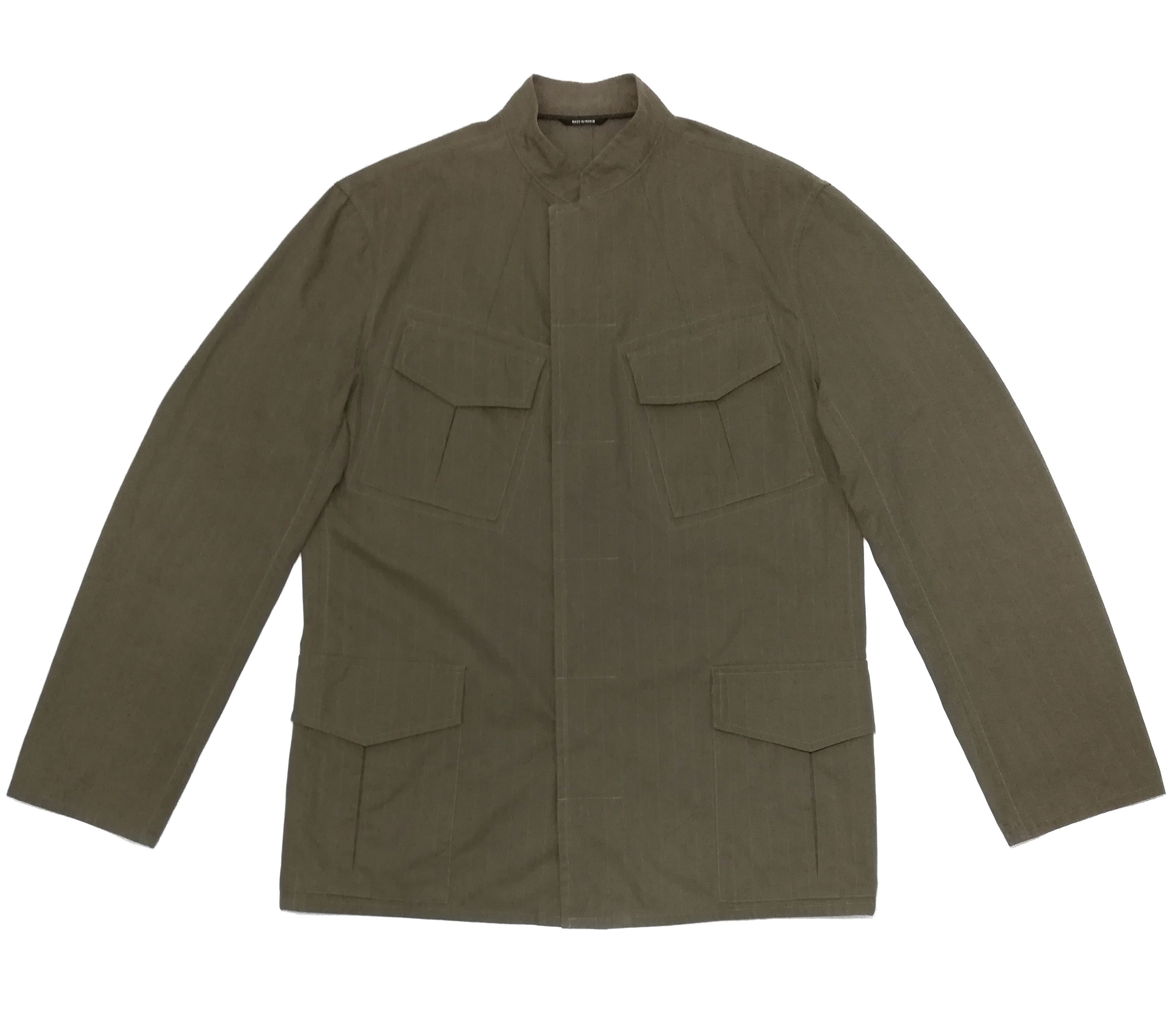 Hermes 🔥Hermes Cargo Pocket Mandarin Collar Stripe Parka Coat🔥 Size US M / EU 48-50 / 2 - 2 Thumbnail