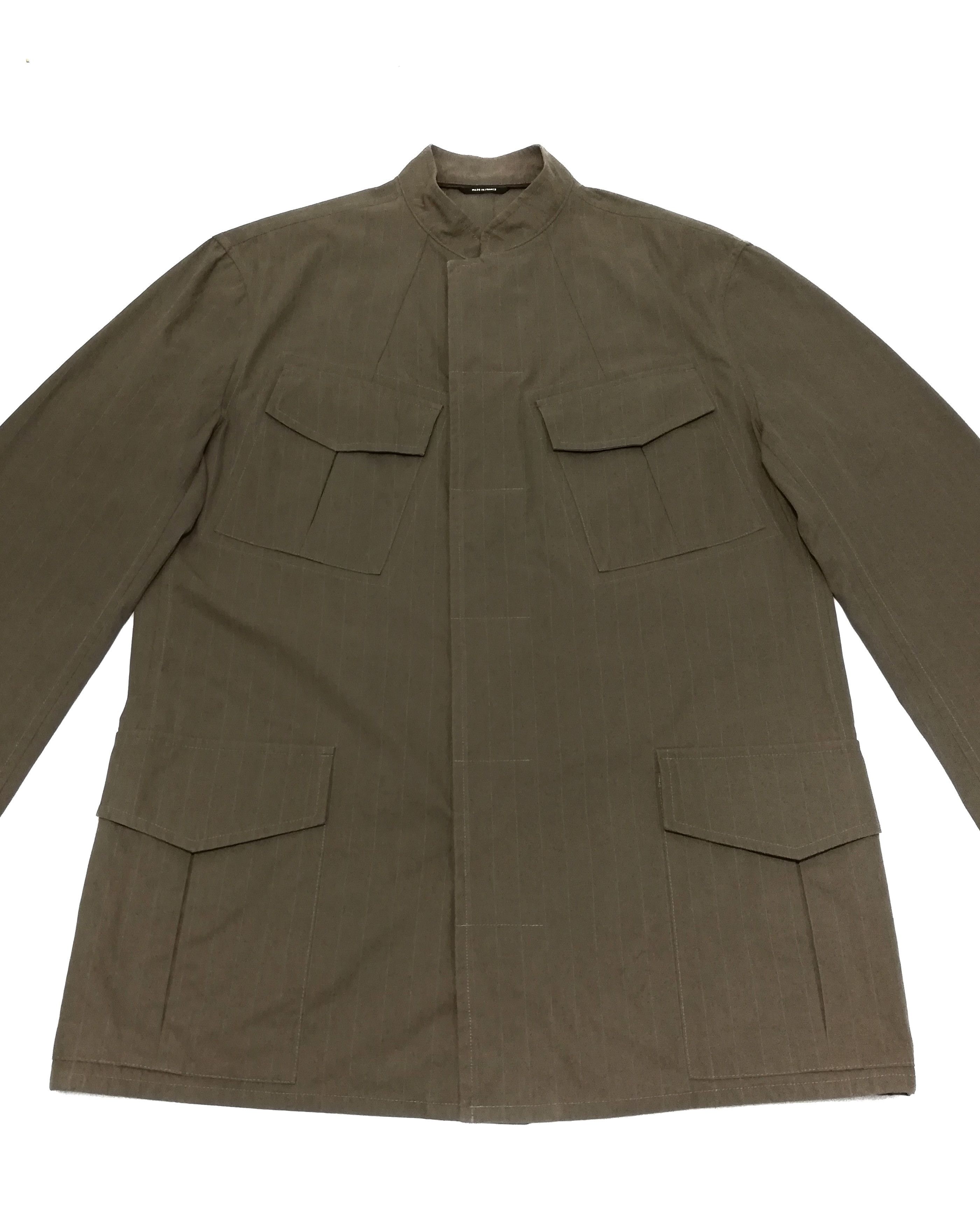 Hermes 🔥Hermes Cargo Pocket Mandarin Collar Stripe Parka Coat🔥 Size US M / EU 48-50 / 2 - 3 Thumbnail