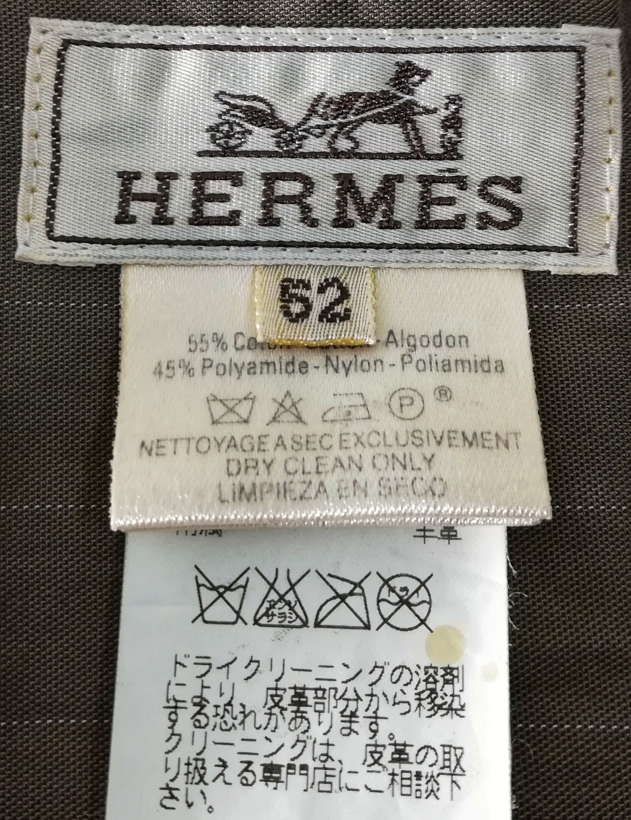 Hermes 🔥Hermes Cargo Pocket Mandarin Collar Stripe Parka Coat🔥 Size US M / EU 48-50 / 2 - 12 Thumbnail