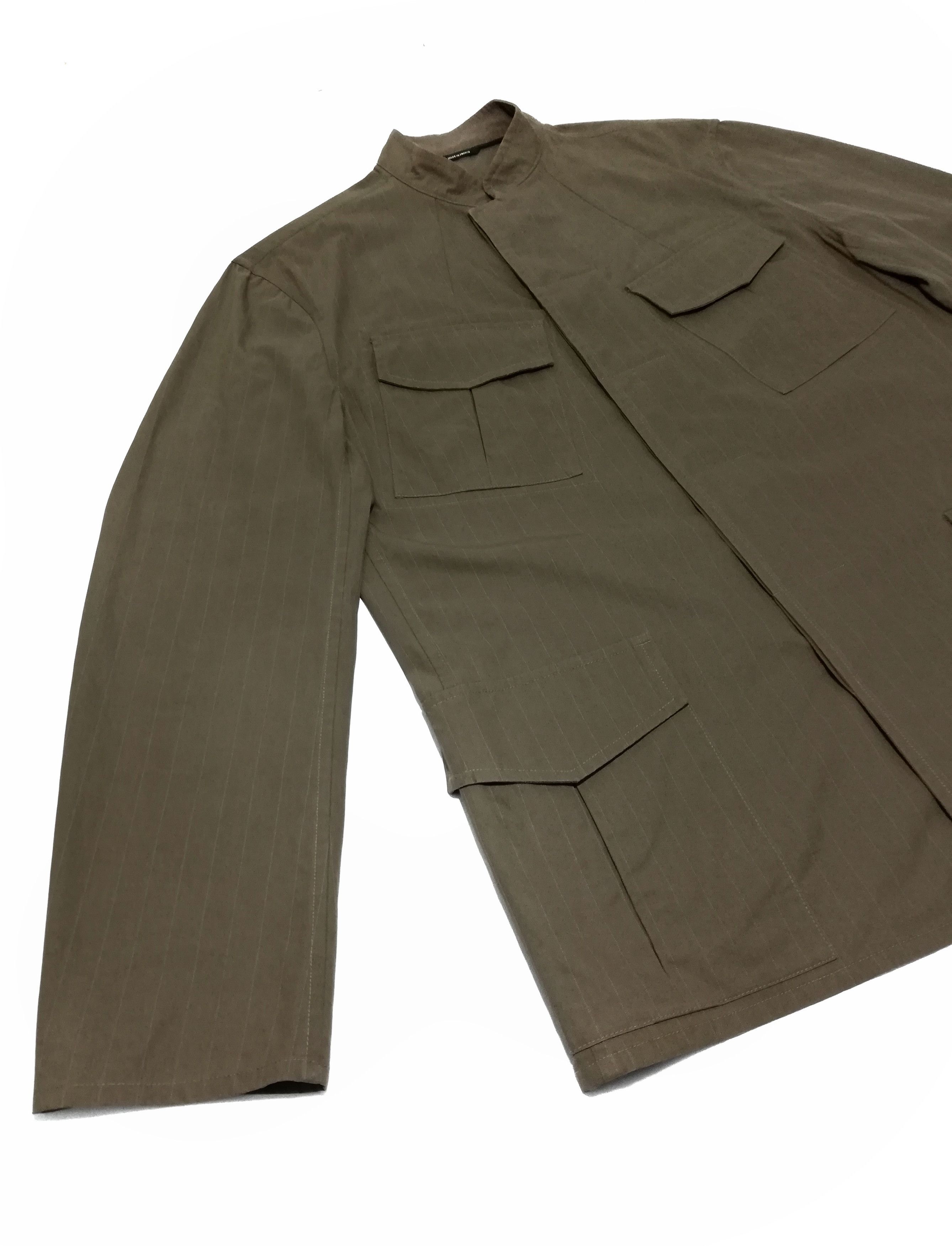 Hermes 🔥Hermes Cargo Pocket Mandarin Collar Stripe Parka Coat🔥 Size US M / EU 48-50 / 2 - 4 Thumbnail