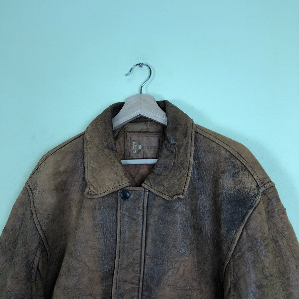 Other Bomber Style Leather Jacket Durante Size US L / EU 52-54 / 3 - 3 Thumbnail