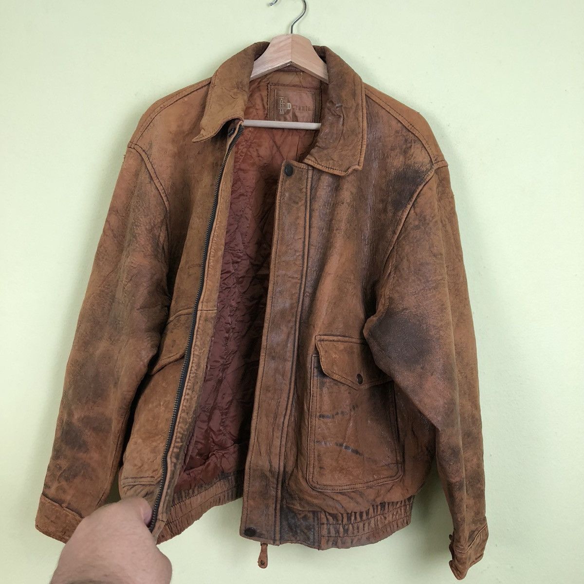 Other Bomber Style Leather Jacket Durante Size US L / EU 52-54 / 3 - 12 Thumbnail