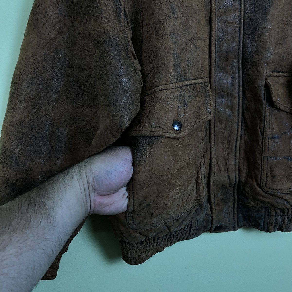 Other Bomber Style Leather Jacket Durante Size US L / EU 52-54 / 3 - 6 Thumbnail