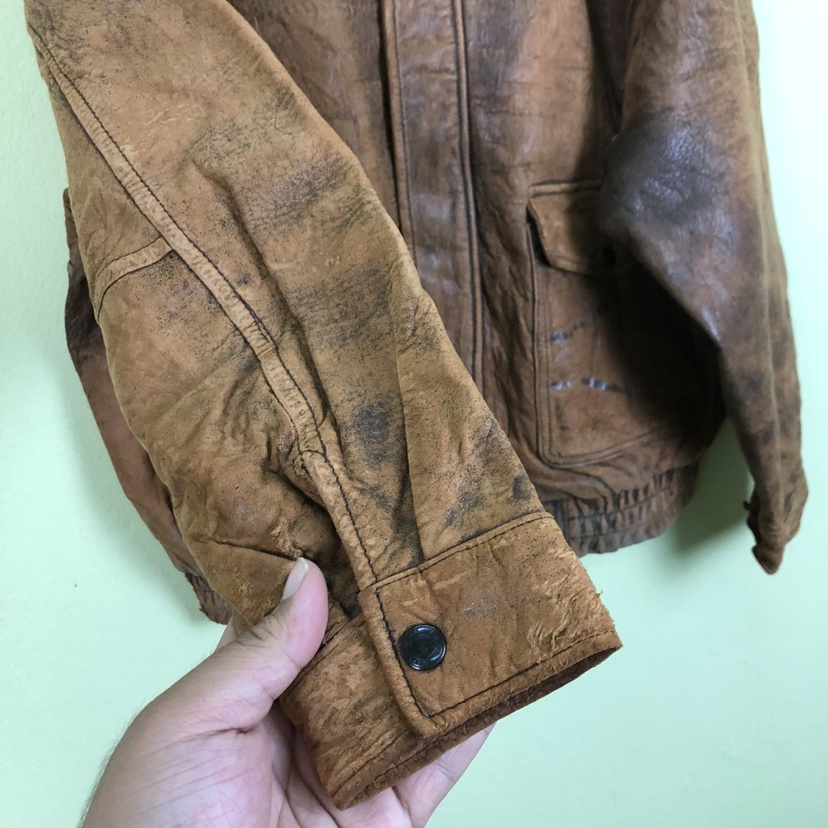 Other Bomber Style Leather Jacket Durante Size US L / EU 52-54 / 3 - 9 Thumbnail