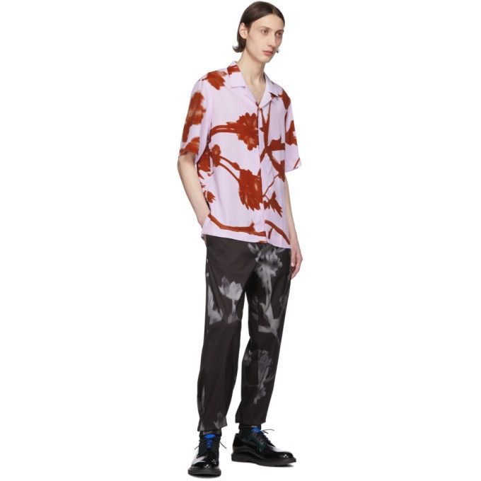 Paul Smith Pink and Red Floral Viscose Camp Shirt Graphic Paul Smith Size US S / EU 44-46 / 1 - 5 Thumbnail