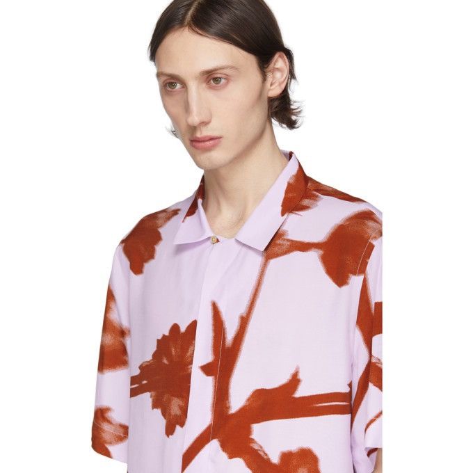 Paul Smith Pink and Red Floral Viscose Camp Shirt Graphic Paul Smith Size US S / EU 44-46 / 1 - 4 Thumbnail