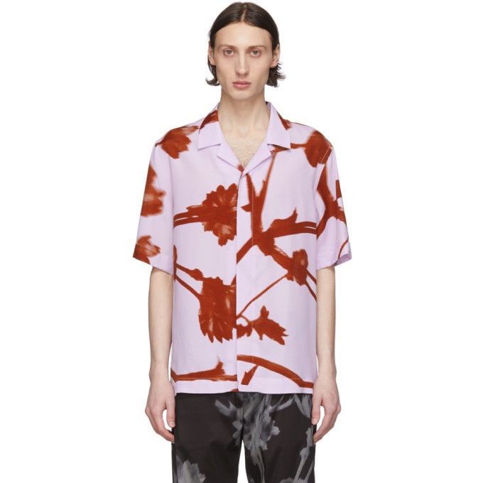 Paul Smith Pink and Red Floral Viscose Camp Shirt Graphic Paul Smith Size US S / EU 44-46 / 1 - 1 Thumbnail