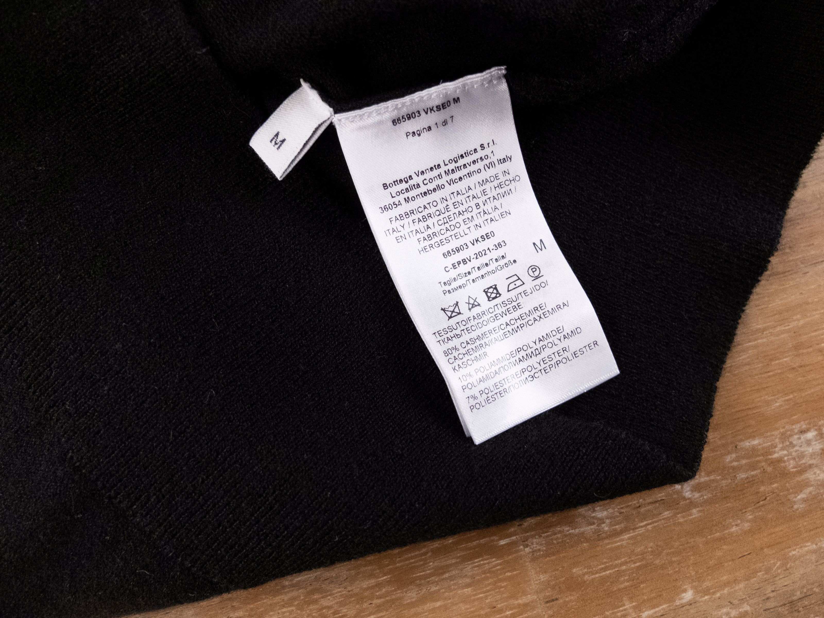 Bottega Veneta BOTTEGA VENETA black cashmere U neck sweater jumper Medium q Size M / US 6-8 / IT 42-44 - 9 Thumbnail